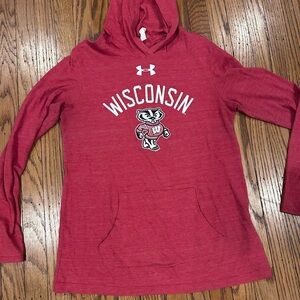 Under Armour Red Wisconsin Badgers Hoodie